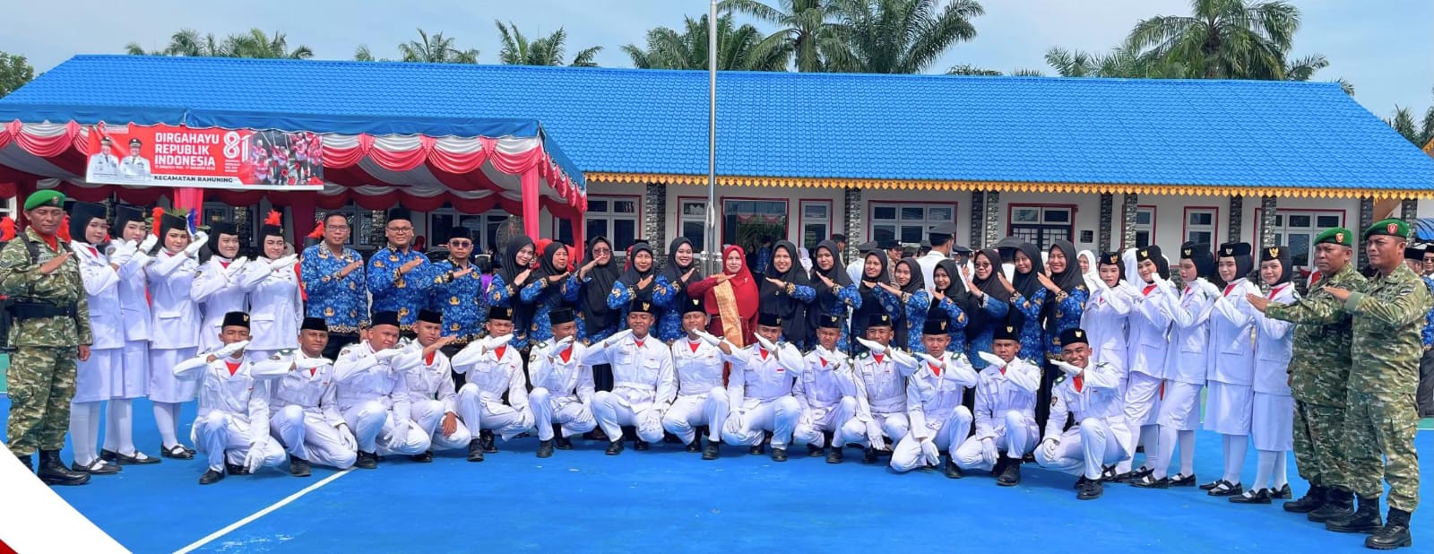 🇮🇩 Semarak HUT RI ke-81, MAN 2 Asahan Gelar Upacara di SMA Negeri 1 Rahuning, Dihadiri Kepala Sekolah Ibu Fitriyati  Nainggolan, S.Pd.