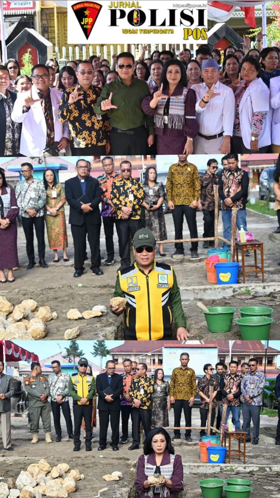 Bupati Humbahas Lakukan Peletakan Batu Pertama Pembangunan Laboratorium Kateterisasi RSUD Doloksanggul