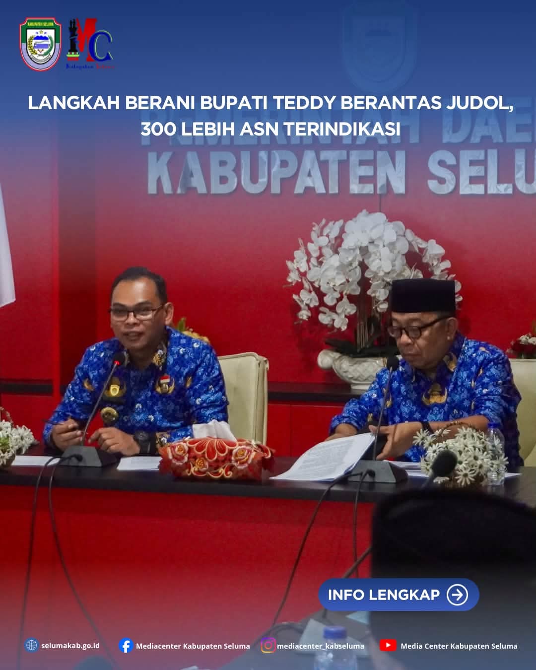 Langkah Berani Bupati TEDDY Berantas Judol, 300 Lebih ASN Terindikasi