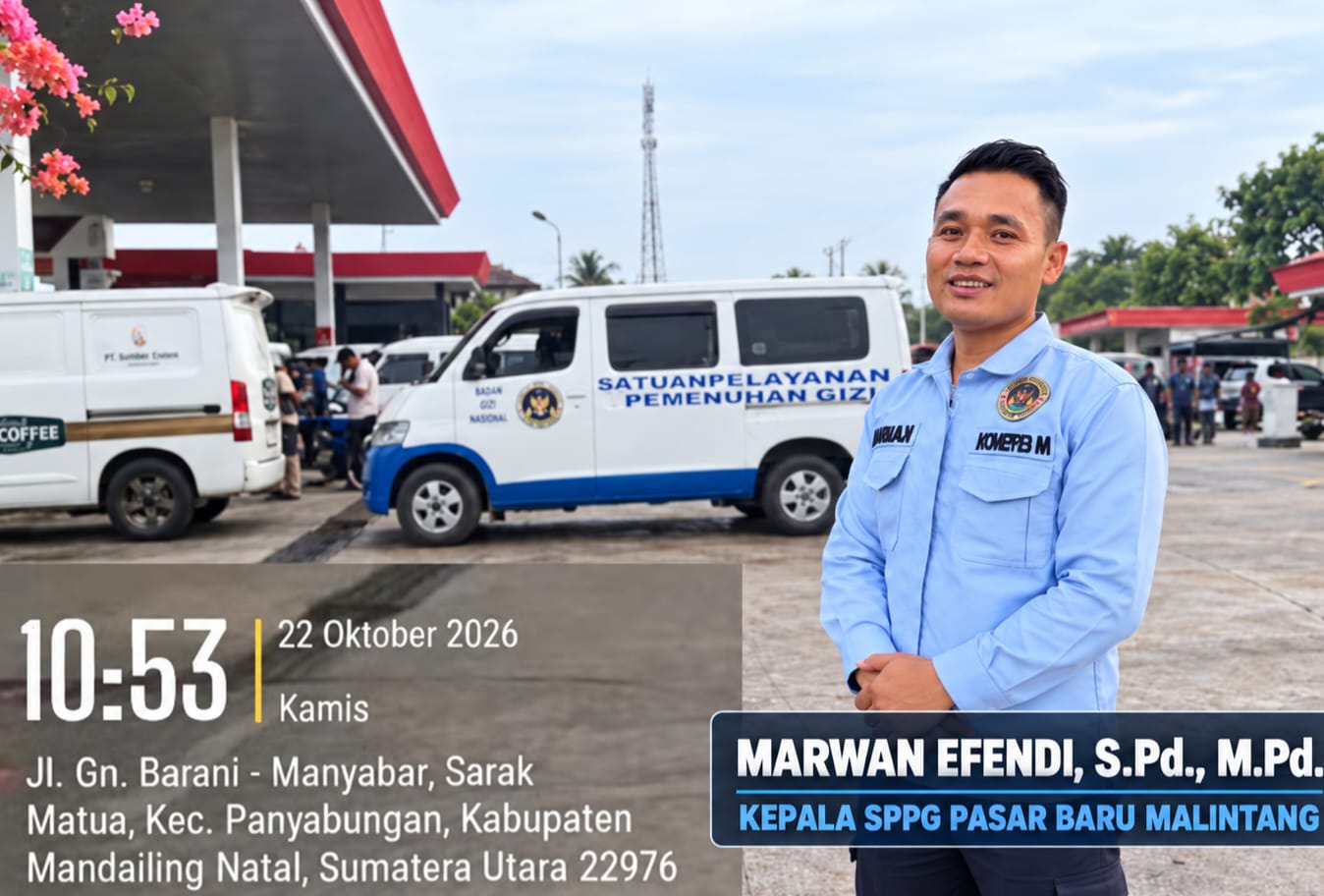 Kepala SPPG Bukit Malintang/Malintang Pasar Klarifikasi Isu Penggunaan Pertalite Armada Operasional Program MBG