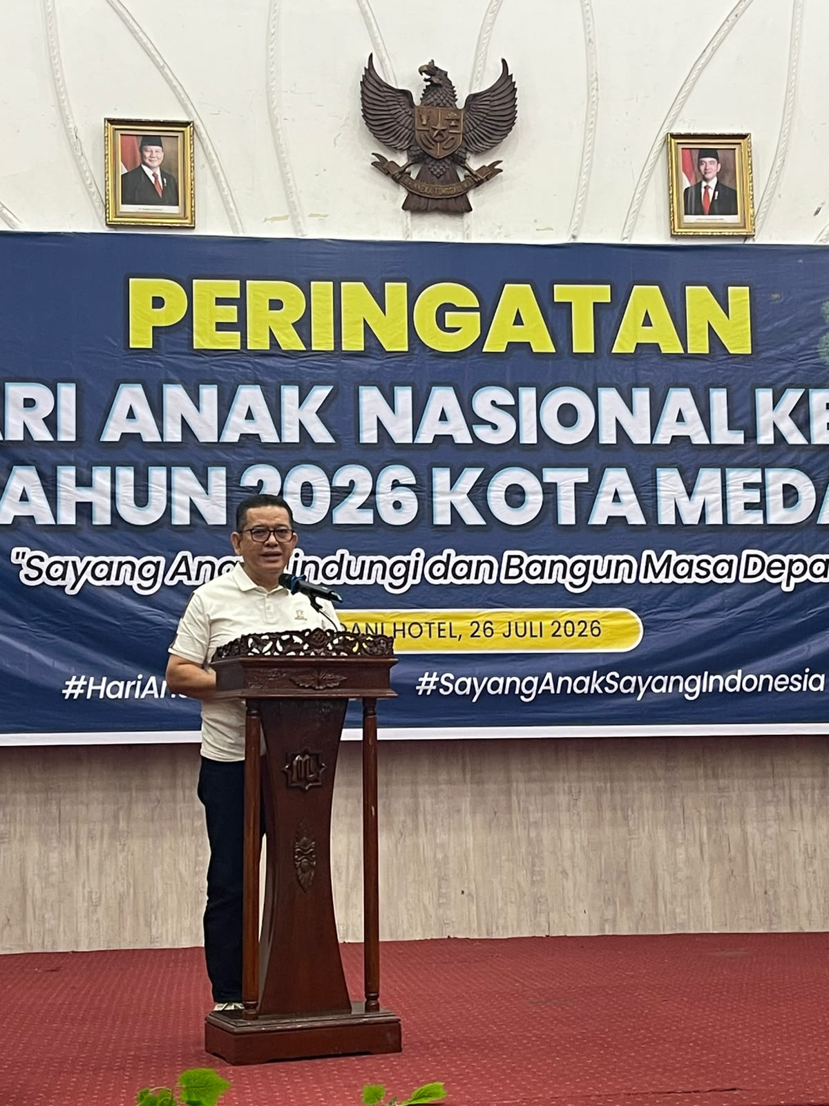 Dinas Sosial Kota Medan Perkuat Pendampingan Anak di Luar Panti pada Peringatan Hari Anak Nasional 2026