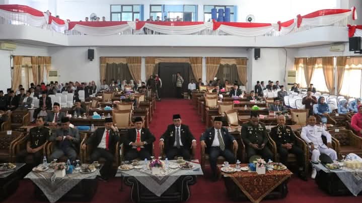 Bupati dan Wakil Bupati Seluma Ikuti Rapat Paripurna Istimewa Mendengarkan Pidato Presiden RI